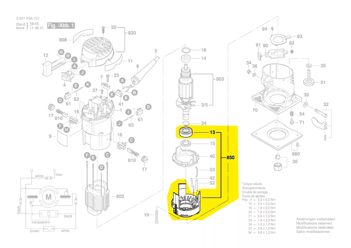 flasque de palier réf. 2 610 008 123 BOSCH